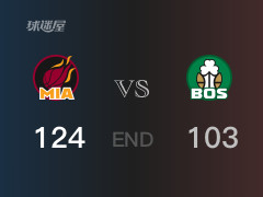 热火vs凯尔特人战报：布朗24分希罗25分 热火取胜 凯尔特人遭失利