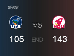 爵士vs火箭战报：科利尔22分杰伦格林22分 火箭取胜 爵士遭失利