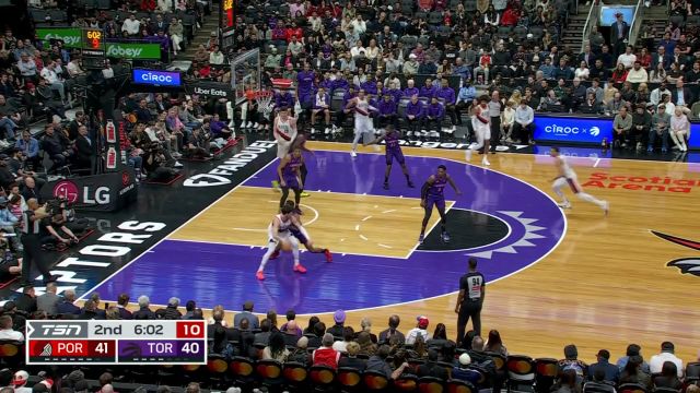 【2025年04月04日 开拓者vs猛龙集锦】内线予取予求！克林根篮下接球不惧对抗造成2+1