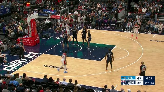 【2025年04月04日 魔术vs奇才集锦】挺身而出贡献火力 萨尔空中漫步漂移出手