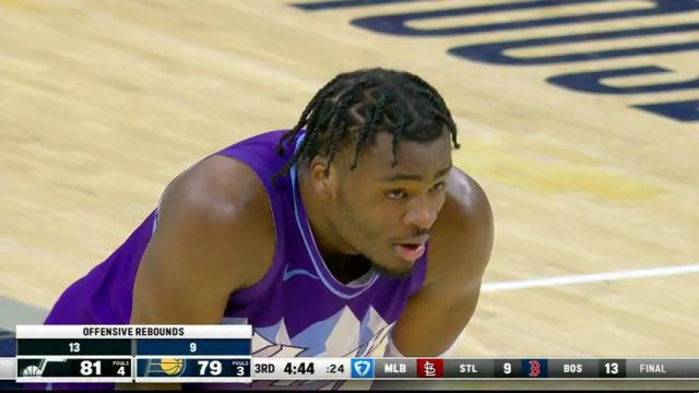 【2025年04月05日】NBA常规赛：爵士vs步行者第3节英文原声录像回放