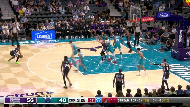 【2025年04月05日 国王vs黄蜂集锦】外线手感火热！蒙克连续命中两记外线三分弹无虚发