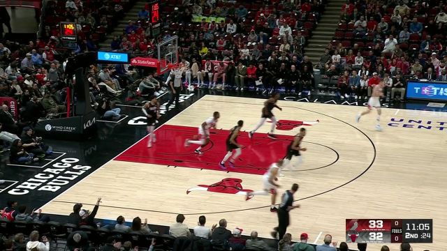 【2025年04月05日 开拓者vs公牛集锦】得分的一把好手 怀特超远三分极限发炮实施精准打击