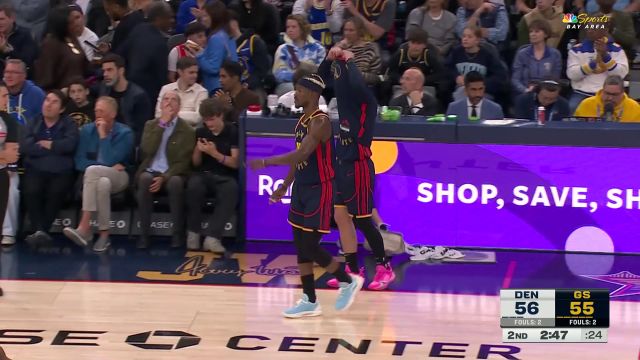 【2025年04月05日 掘金vs勇士集锦】得分像喝水一样简单！库里上场三分钟连得12分反超比分