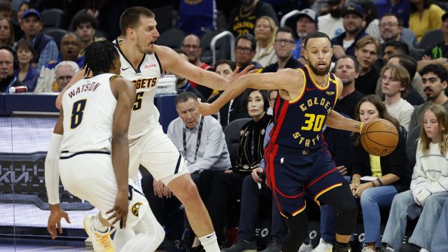 【2025年04月05日 掘金vs勇士集锦】掘金vs勇士精彩集锦 约基奇空砍准三双库里36+5率队力克掘金