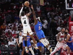 NBA回放全场录像高清：常规赛雷霆vs火箭（4月5日）亚历山大22+8