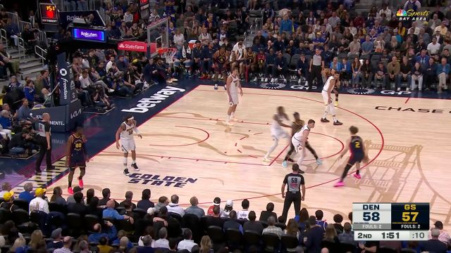 【2025年04月05日 掘金vs勇士集锦】球星的绝对实力！库里高难度三分+突破上篮连拿五分