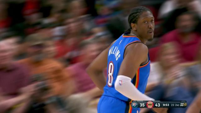 【2025年04月05日 雷霆vs火箭集锦】毫不犹豫直接开炮！杰伦-威廉姆斯三分出手一箭穿心