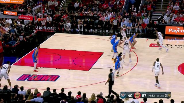 【2025年04月05日 雷霆vs火箭集锦】也算是铁树开花了 阿门-汤普森突分泰特底角三分穿针