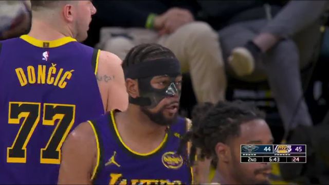 【2025年04月05日】NBA常规赛：鹈鹕vs湖人第2节英文原声录像回放