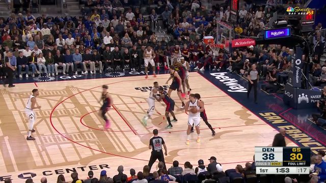 【2025年04月05日 掘金vs勇士集锦】传球妙笔生花！约老师脑后长眼风骚妙传助攻威少轻松得分