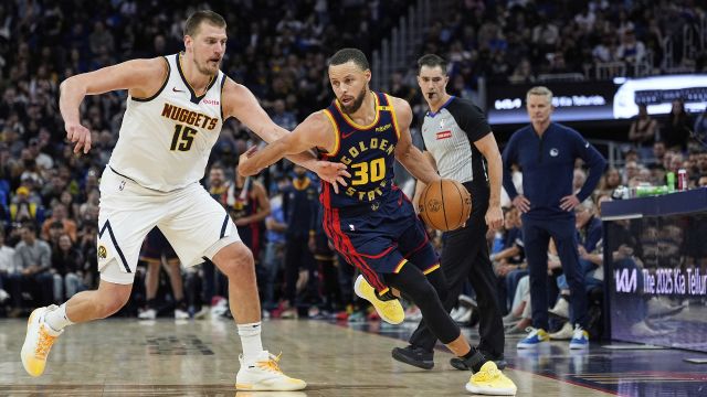 【2025年04月05日 掘金vs勇士集锦】掘金104-118勇士 约基奇空砍准三双库里36+5率队力克掘金