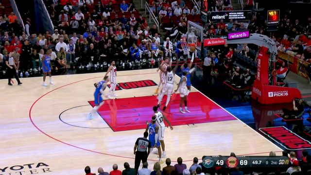 【2025年04月05日 雷霆vs火箭集锦】凭一己之力撕裂防线 杰伦-威廉姆斯直杀篮下上篮打进