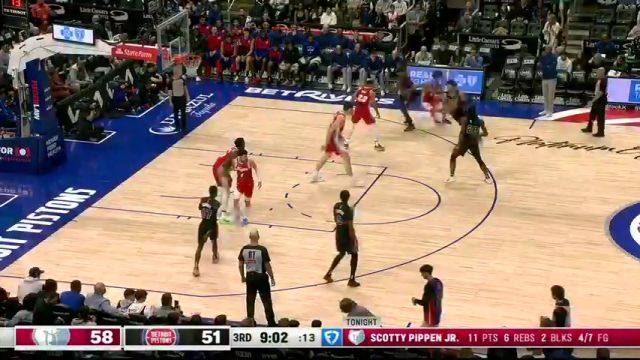 【2025年04月06日】灰熊vs活塞第3节英文原声录像回放