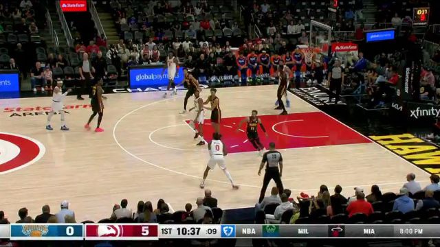 【2025年04月06日】尼克斯vs老鹰第1节英文原声录像回放