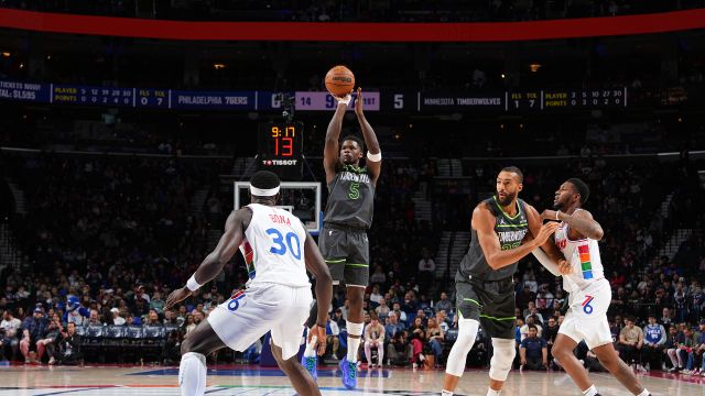 【2025年04月06日 森林狼vs76人集锦】森林狼114-109费城76人 爱德华兹37分扮演关键先生率领森林狼豪取五连胜