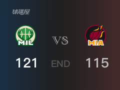 雄鹿vs热火战报：阿德巴约31分字母哥36分 雄鹿取胜 热火遭失利