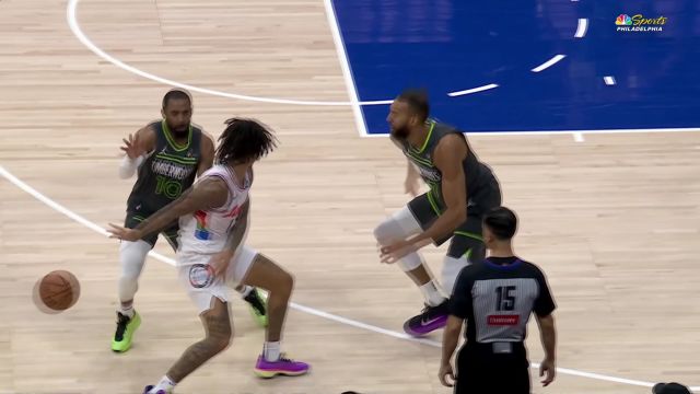 【2025年04月06日 森林狼vs76人集锦】成为进攻尖兵 亚布塞莱火力全开惊险拿下2+1