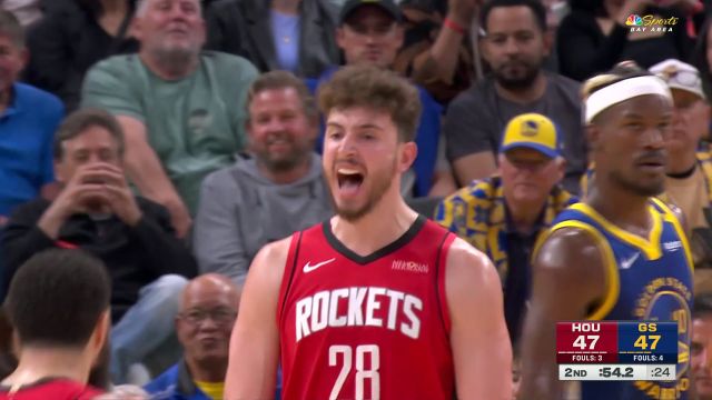 【2025年04月07日 火箭vs勇士集锦】对挑衅最好的回应 申京打成2+1怒吼宣泄