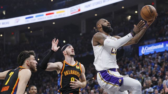 【2025年04月07日 湖人vs雷霆集锦】湖人vs雷霆精彩集锦 东契奇轰30分率湖人客场掀翻联盟第一