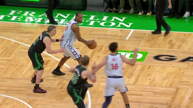 【2025年04月07日 奇才vs凯尔特人集锦】抓住失误推反击 沙伊尔曼上篮背传恰到好处助攻霍乐迪拿分