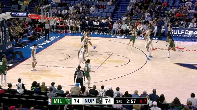 【2025年04月07日 雄鹿vs鹈鹕集锦】取分就像砍瓜切菜 AJ-格林小凯文-波特罗林斯三人合力连得8分