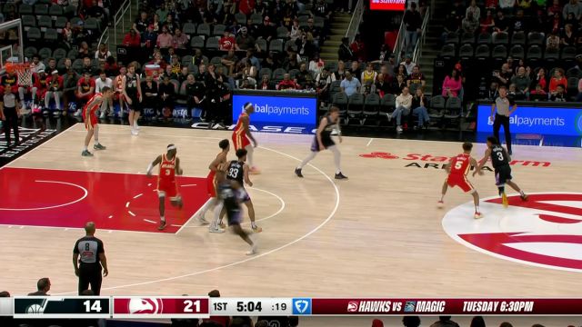 【2025年04月07日 爵士vs老鹰集锦】开阔的中路轻松漫步 乔治突破上篮拿下2+1