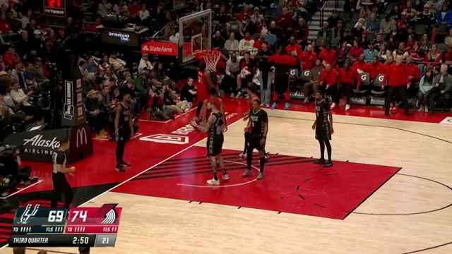 【2025年04月07日】NBA常规赛：马刺vs开拓者第2节中文解说录像回放