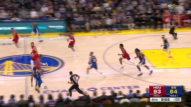 【2025年04月07日 火箭vs勇士集锦】堪堪维持进攻火力 希尔德内外连击连下5分