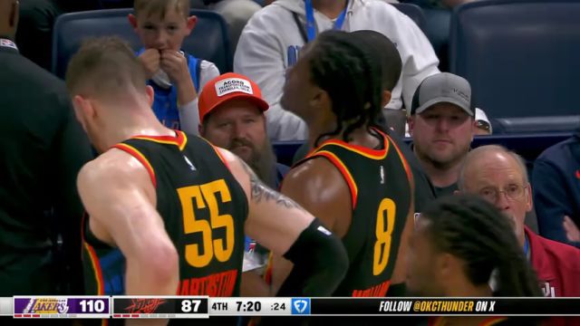 【2025年04月07日】NBA常规赛：湖人vs雷霆第4节中文解说录像回放