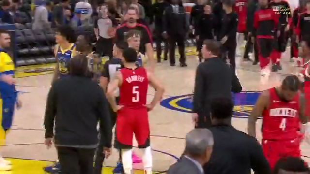 【2025年04月07日 火箭vs勇士集锦】火药味弥漫 半场结束后库里和乌度卡互喷