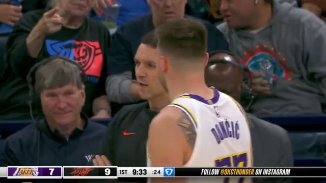 【2025年04月07日】NBA常规赛：湖人vs雷霆第1节中文解说录像回放