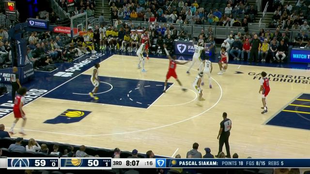 【2025年04月09日 奇才vs步行者集锦】继续保持领先！普尔弧顶三分接球就投毫不手软一发入魂