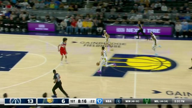 【2025年04月09日 奇才vs步行者集锦】双星连线！哈利伯顿成功抢断反击助攻西亚卡姆上篮命中