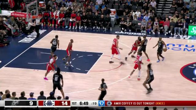 【2025年04月09日】NBA常规赛：马刺vs快船第1节英文原声录像回放