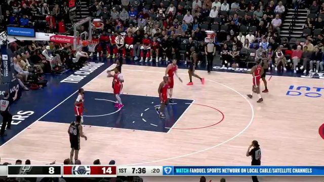 【2025年04月09日】NBA常规赛：马刺vs快船第1节中文解说录像回放