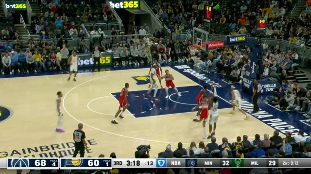 【2025年04月09日 奇才vs步行者集锦】展示传球大局观！哈利伯顿突破分球底角的马图林三分稳稳命中