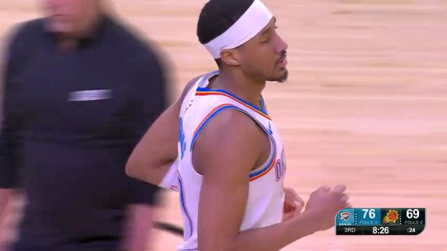 【2025年04月10日】NBA常规赛：雷霆vs太阳第3节英文原声录像回放
