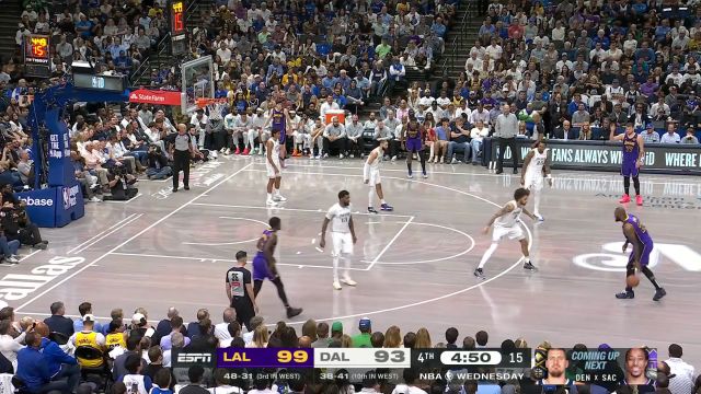 【2025年04月10日 湖人vs独行侠集锦】杀死比赛悬念！百分组合大显身手一口气连得六分