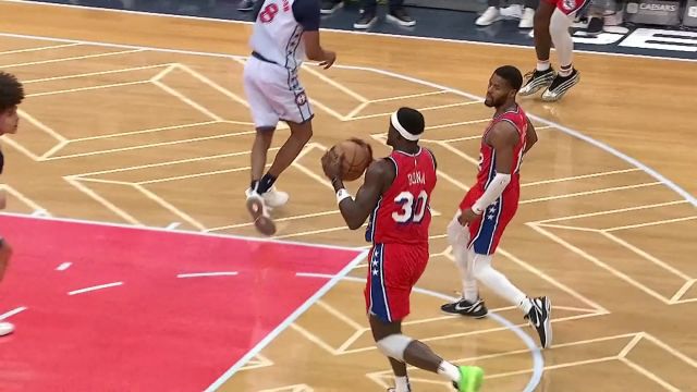 【2025年04月10日 76人vs奇才集锦】力拔山兮气盖世！博纳无视防守高高跃起上演炸裂隔扣