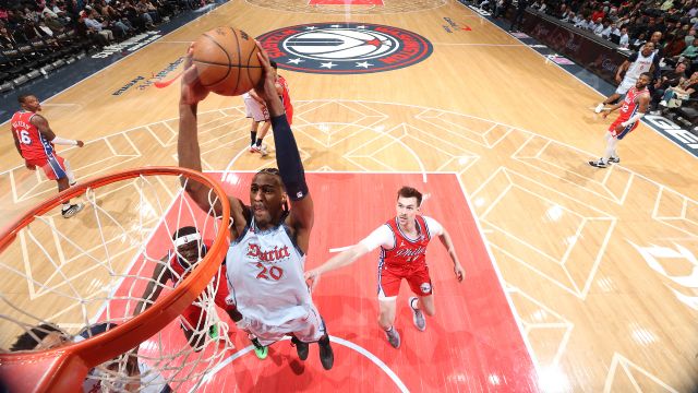 【2025年04月10日 76人vs奇才集锦】费城vs奇才精彩集锦 费城6人得分上双轻松战胜奇才结束12连败