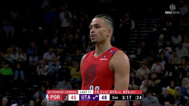 【2025年04月10日】开拓者vs爵士第2节英文原声录像回放