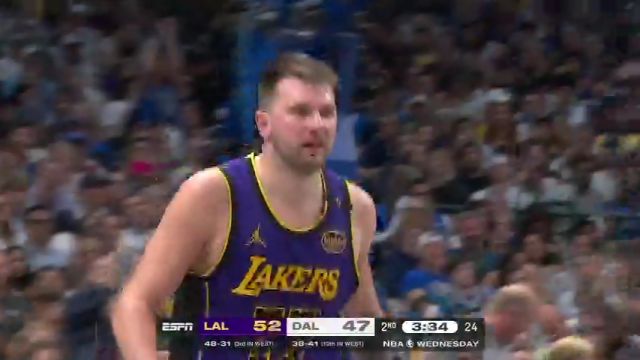 【2025年04月10日 湖人vs独行侠集锦】全力展现个人实力！东契奇接球强拔三分不讲道理