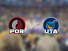 NBA常规赛开拓者vs爵士全场高清中文录像回放(2025年04月10日)