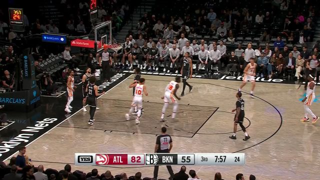 【2025年04月11日 老鹰vs篮网集锦】奇迹还在上演！里萨谢内外开花所向披靡连续拿下10分