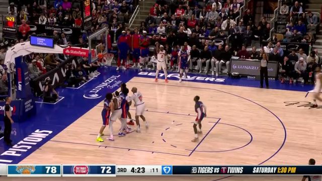 【2025年04月11日】尼克斯vs活塞第3节中文解说录像回放