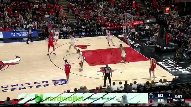 【2025年04月12日】NBA常规赛：奇才vs公牛第3节英文原声录像回放