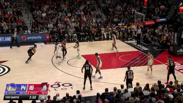 【2025年04月12日】勇士vs开拓者第1节中文解说录像回放