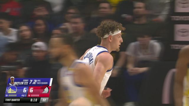 【2025年04月12日 勇士vs开拓者集锦】追梦严防死守鬼手抢断 波杰反击篮下分球巴特勒轻松上篮