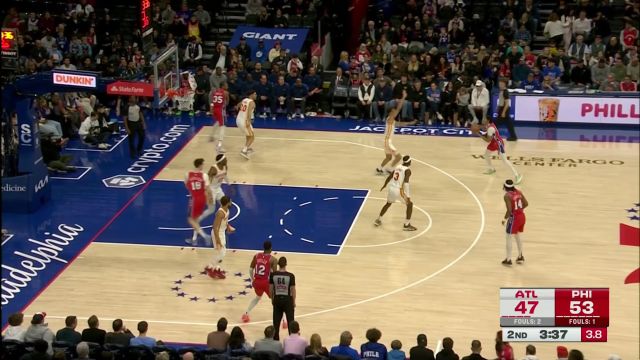 【2025年04月12日 老鹰vs76人集锦】要风得风要雨得雨！勒维尔快攻一打三极限命中还有加罚